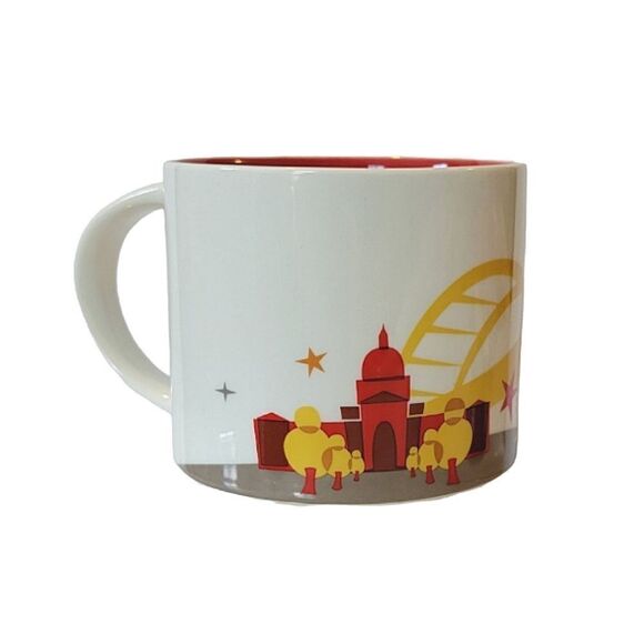 Starbucks You Are Here Red Austin Coffee Mug 2015 - Picture 3 of 6